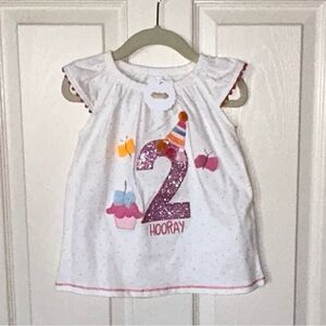 Mud Pie 2nd Birthday Shirt 🎂🎉🆕